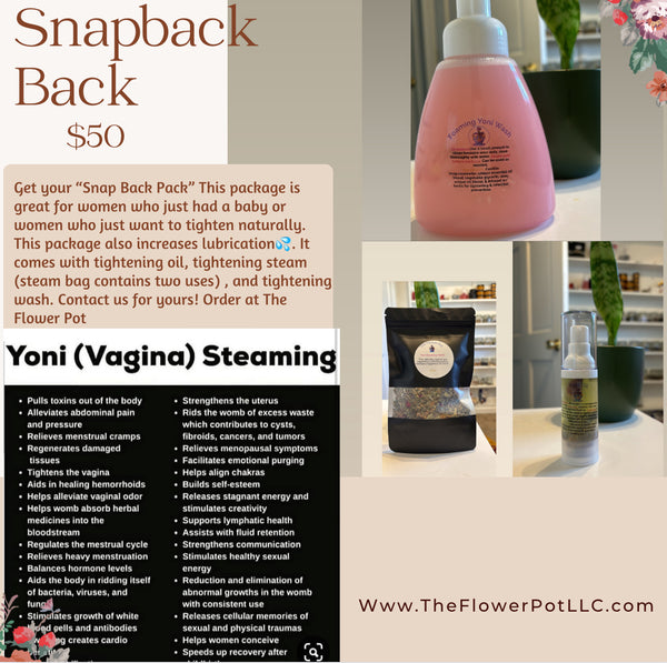 Snap Back Pack  TheFlowerPotLLC   