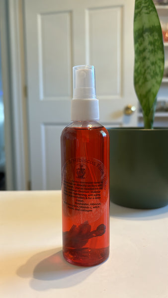 Rosewater & Hibiscus face toner Skincare TheFlowerPotLLC   