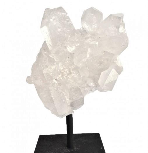 Natural Quartz Cluster on Metal Stand Home Decor Display Piece Home & Garden Pink Corydalis   